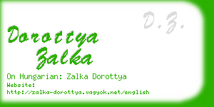 dorottya zalka business card